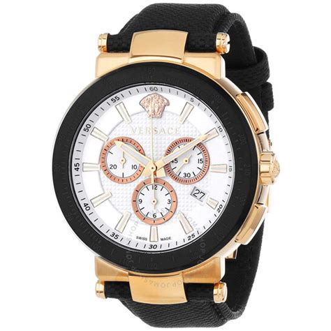 Versace Mystique Sport Chronograph Quartz White Dial Men's 